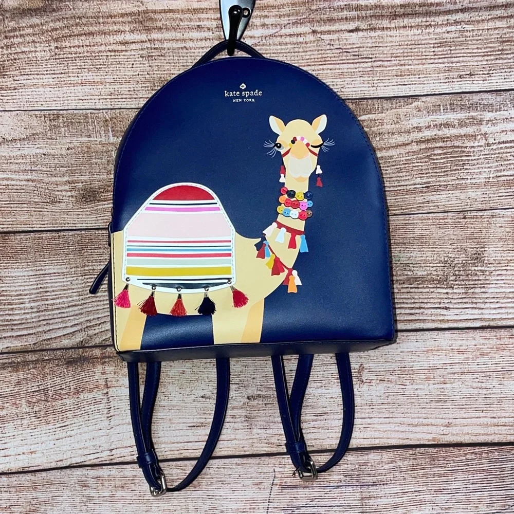Kate Spade RARE “Spice Things Up” Camel Sammi Backpack - Picture 8 of 15